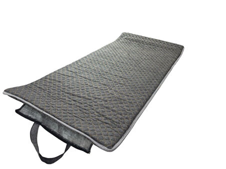 Kamp Yatağı, Matı Karavan Kolay Taşınabilir Katlanabilir Fermuarlı Yatak Çadır Matı 90x190x8 cm