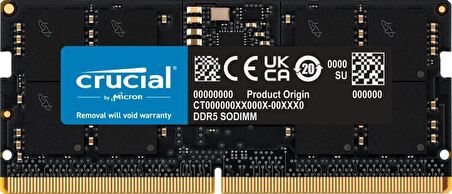 CRUCIAL 16GB DDR5 4800MHZ CL40 CT16G48C40S5 NOTEBOOK RAM