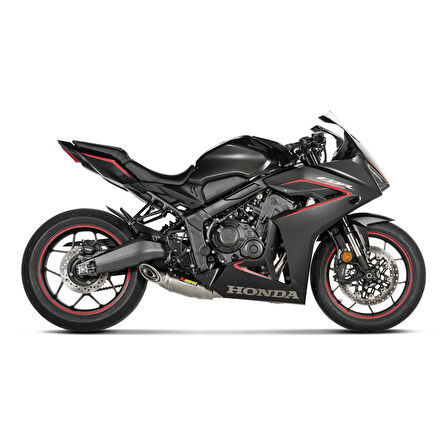 AKRAPOVIC S-H6R15-AFT HONDA CB650R - CBR650R (19-25) RACING LINE (TITANIUM) EGZOZ