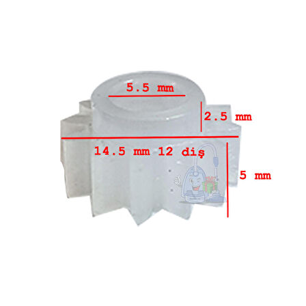 PHILİPS HR1371 BLENDER  HAZNE KAPAĞI MİL DİŞLİSİ Uyumlu