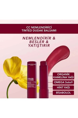 8 Saat Etkili Besleyici Doğal Renklendirici Vegan Dudak Balsamı (Mürdüm) - 4.8 g