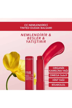8 Saat Etkili Besleyici Doğal Renklendirici Vegan Dudak Balsamı (Frambuaz) - 4.8 g