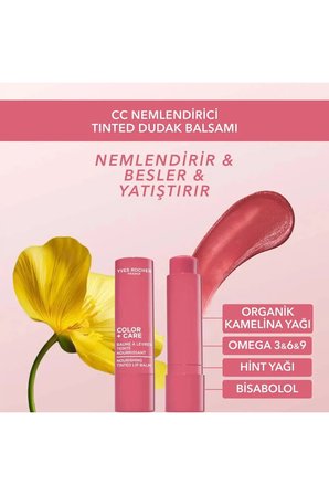 8 Saat Etkili Besleyici Doğal Renklendirici Vegan Dudak Balsamı (01-Nude Pembe) - 4.8 g