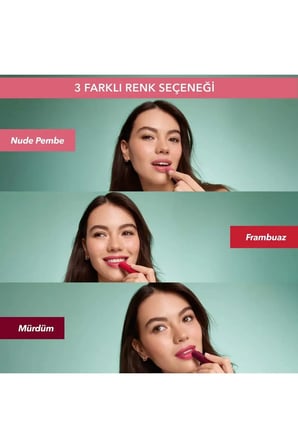 8 Saat Etkili Besleyici Doğal Renklendirici Vegan Dudak Balsamı (01-Nude Pembe) - 4.8 g