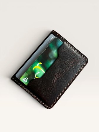 King Plus İtalyan Taba Deri Cüzdan