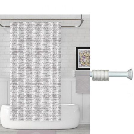 Prado The Wall Banyo Perdesi 180x200 + ASKI HEDİYELİ