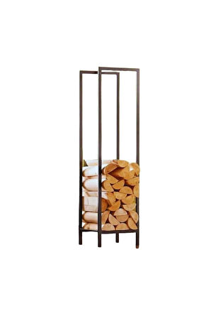 Prado Lignum Dekoratif Metal Odunluk Şömine Odun Sehpası 120CM