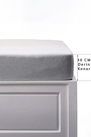 | RANFORCE | PAMUKLU GRİ TEK / ÇİFT KİŞİLİK EKONOMİK LASTİKLİ ÇARŞAF | 8 RENK | FITTED |