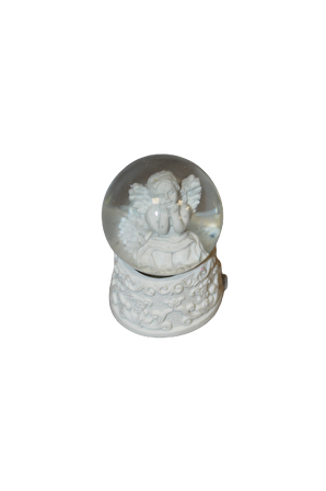 KAR KÜRESİ MELEK FİGÜRÜ IŞIKLI 7CM X 5CM