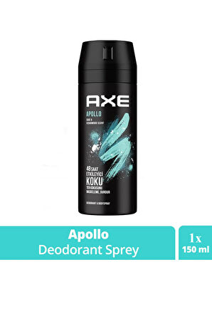 Axe Erkek Sprey Deodorant Apollo 48 Saat Etkileyici Koku Vücut Spreyi 150 ml