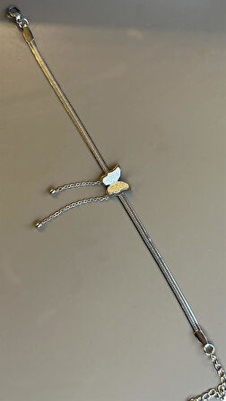 Kelebekli İtalyan Bileklik - Gümüş