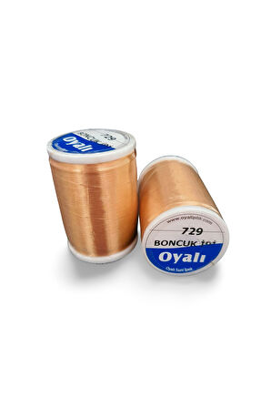 Oyalı 4 Kat Suni İpek İplik İğne Oyası Boncuk İpi Tığ Oyası No:729