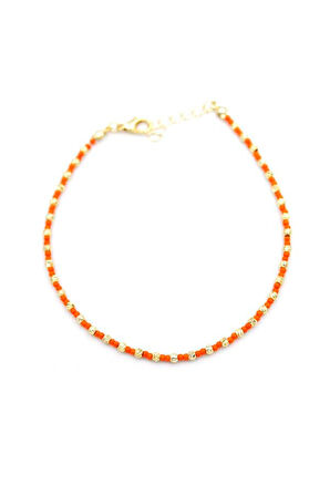 Dorika Boncuk Halhal - Turuncu