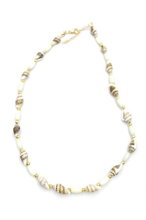 Deniz Kabuğu Kolye - Beyaz