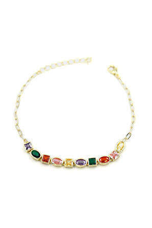 Taşlı Bileklik - Altın