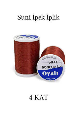Oyalı 4 Kat Suni İpek İplik İğne Oyası Boncuk İpi Tığ Oyası No:5071