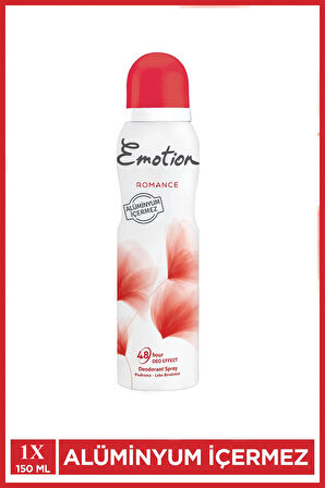 Emotion Romance Kadın Vegan Deodorant 150 Ml Hızlı Kurur, Leke Bırakmaz
