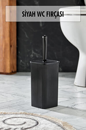 WC Fırçası & Tuvalet Fırçası Siyah 2 Parça Royaleks