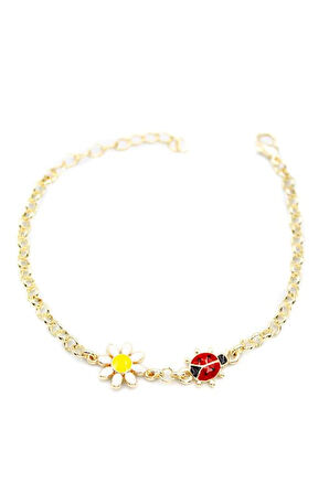 Papatya Bileklik - Altın