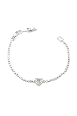 Kalp Bileklik - Gümüş