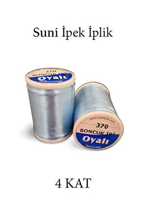 Oyalı 4 Kat Suni İpek İplik İğne Oyası Boncuk İpi Tığ Oyası No:370