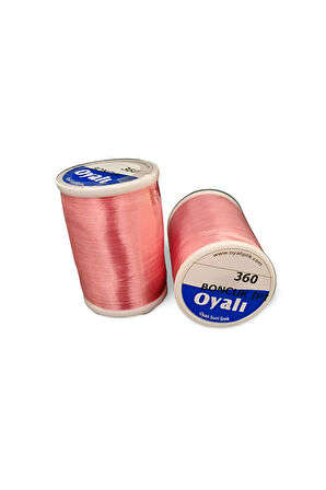 Oyalı 4 Kat Suni İpek İplik İğne Oyası Boncuk İpi Tığ Oyası No:360