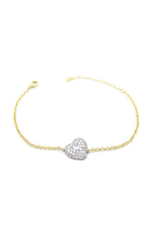 Kalp Bileklik - Beyaz