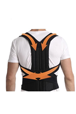 Çift Balenli Dik Durus Korsesi Kadın Erkek Bel Sırt Dik Durmak Için Korse