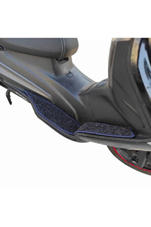 Motosiklet Aksesuar Koruyucu Paspas Max Pro 125cc Uyumlu Lacivert Kenar Overlok