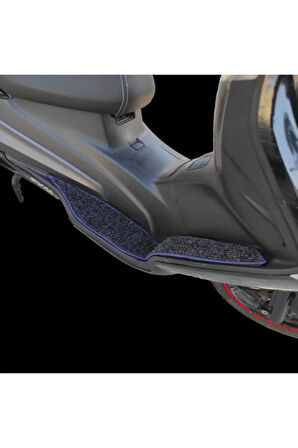 Motosiklet Aksesuar Koruyucu Paspas Max Pro 125cc Uyumlu Lacivert Kenar Overlok