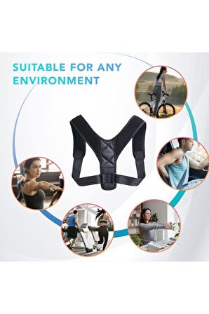 Dik Durus Korsesi Dik Durmaya Yardımcı Medikal Korse Deri Desenli Korse