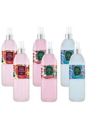 Karışık 80 Derece Sprey Pet Şişe 150 ml 6 Adet Kolonya