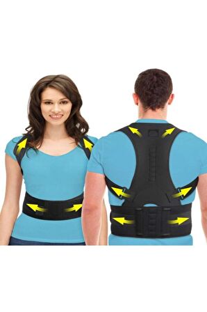 Manyetik Dik Duruş Korsesi Unisex Mıknatıslı Sırt Korsesi