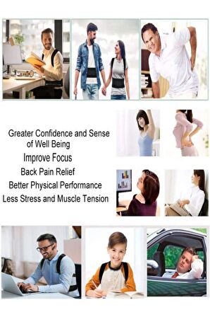 Manyetik Dik Duruş Korsesi Unisex Mıknatıslı Sırt Korsesi