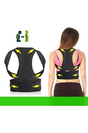 Lifestyle Medikal Kifoz Skolyoz Korsesi Manyetik Dik Duruş Korsesi Yeleği