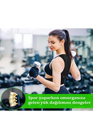 Medikal Unisex Dik Duruş Korsesi Manyetik Korse Omuz Bel Sırt Korsesi