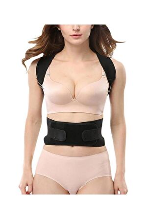 Unisex Siyah Manyetik Dik Duruş Korsesi Dik Durmak Için Korse Aparatı