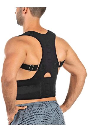 Medikal Unisex Dik Duruş Korsesi Manyetik Korse Omuz Bel Sırt Korsesi