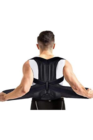 Medikal Unisex Çift Balenli Dik Duruş Korsesi Kifoz Skolyoz Korsesi Omuz Sırt Bel Korsesi