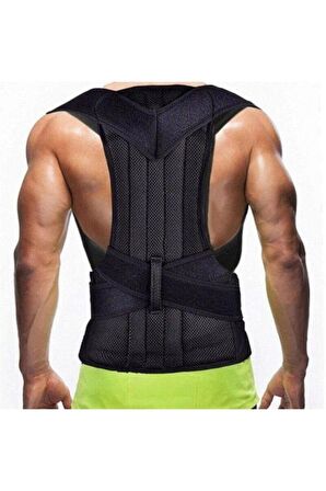Medikal Unisex Çift Balenli Dik Duruş Korsesi Kifoz Skolyoz Korsesi Omuz Sırt Bel Korsesi