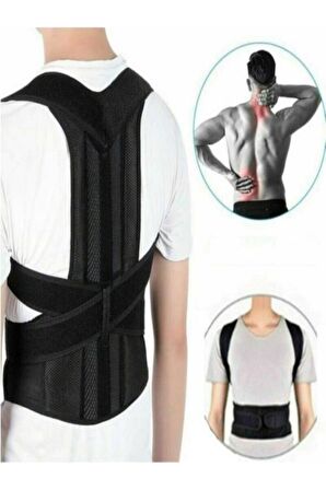 Çift Balenli Bel Ve Sırt Korsesi Dik Durus Spor Bel Sırt Omuz Kambur Önleyici Korse
