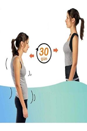 Çift Balenli Bel Ve Sırt Korsesi Dik Durus Spor Bel Sırt Omuz Kambur Önleyici Korse