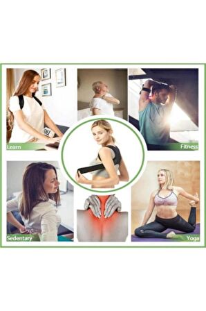 Yeni Nesil Dik Duruş Korsesi Kamburluk Önleyici Terletmez Korse Unisex Siyah