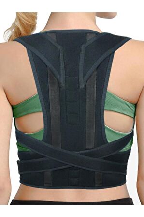 Ortopedik Dik Duruş Korsesi Kamburluk Önleyici Unisex Balenli Manyetik Korse