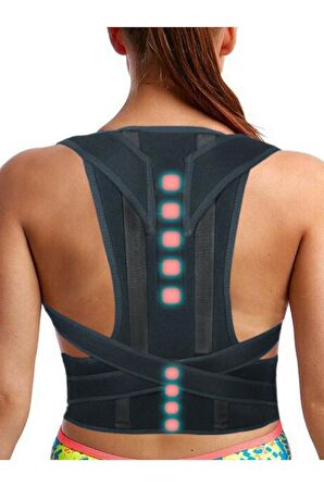 Ortopedik Dik Duruş Korsesi Balenli Manyetik Kamburluk Önleyici Korse