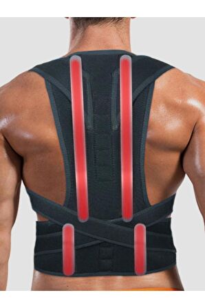 Ortopedik Dik Duruş Korsesi Balenli Manyetik Kamburluk Önleyici Korse