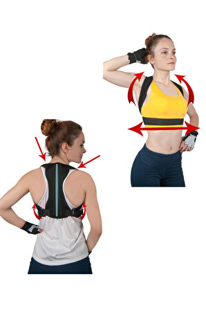 Tek Balenli Dik Duruş Korsesi Spor Sırt Omuz Kamburluk Önleyici Korse