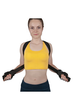 Tek Balenli Dik Duruş Korsesi Spor Sırt Omuz Kamburluk Önleyici Korse
