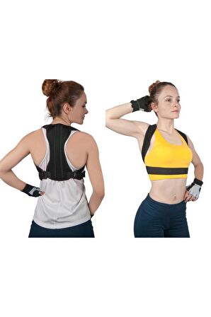 Kamburluk Önleyici Yeni Model Balenli Spor Dik Duruş Korsesi Bel Omuz Sırt Kemeri Aparat