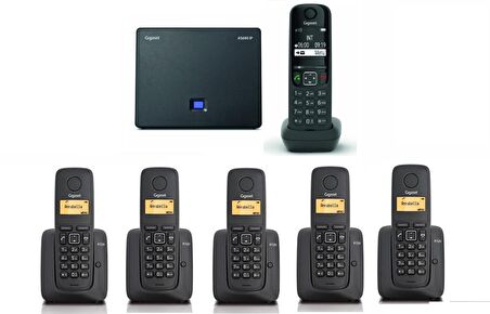 Gigaset AS690 IP 6 Dahili Dect Telsiz Kablosuz Telefon Santrali